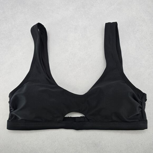 Time and Tru Black Padded Sports Bra Beach Bikini Bralette Swim Top S Small - Picture 1 of 6